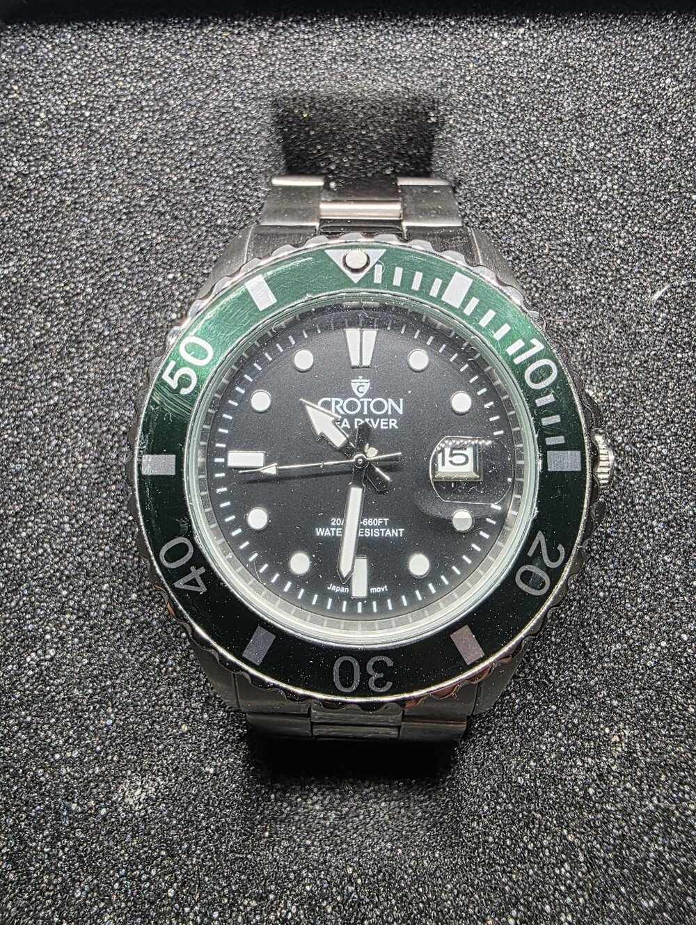 Croton Sea Power CA301303/ Sea Diver quartz watch. 42mm bezel, 20ATM